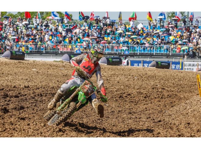 Romain Febvre et Kawasaki se rapprochent du titre mondial MXGP