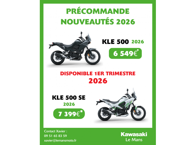 La nouvelle KLE 500 dispo en précommande !