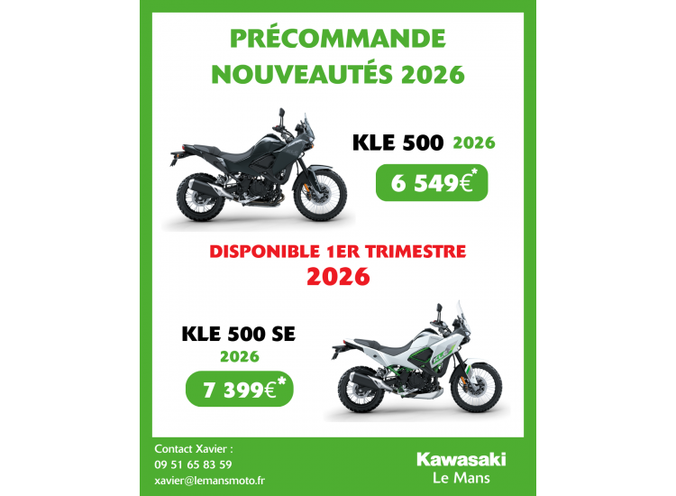 La nouvelle KLE 500 dispo en précommande !